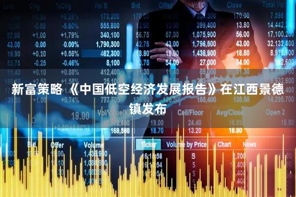新富策略 《中国低空经济发展报告》在江西景德镇发布