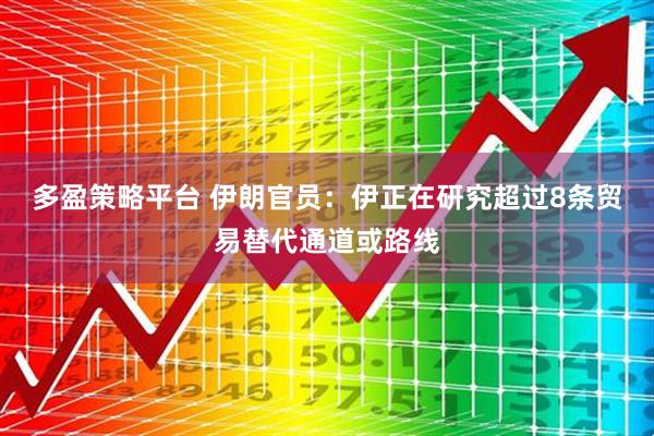 多盈策略平台 伊朗官员：伊正在研究超过8条贸易替代通道或路线